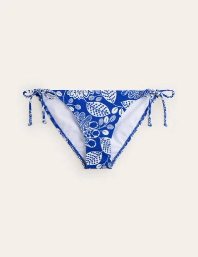 Boden Symi String Bikini Bottoms Surf The Web, Gardenia Swirl Women