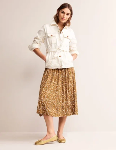 thea sleeveless midi dress Boden Thea Sleeveless Midi Dress Bronze Brown, Bloomsbury Pop Women