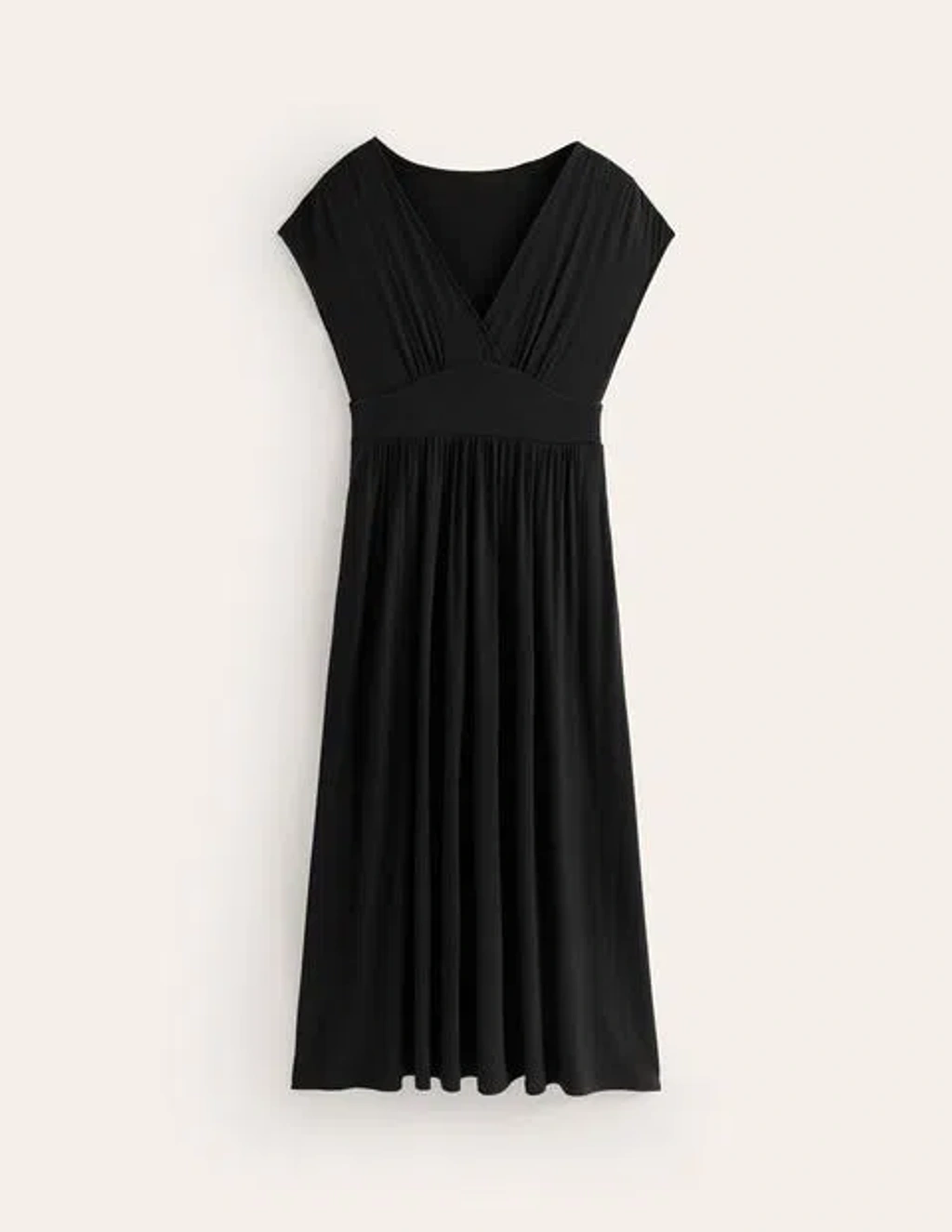 Boden Vanessa Wrap Jersey Maxi Dress Black Women | ModeSens