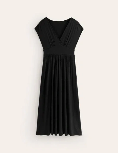 Boden Vanessa Wrap Jersey Maxi Dress Black Women | ModeSens