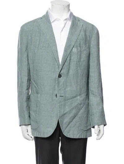 Pre-owned Boglioli Linen Jacket In Blue