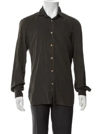 Pre-owned Boglioli Long Sleeve Shirt In Green