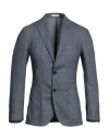 Boglioli Man Blazer Slate Blue Size 38 Virgin Wool, Polystyrene