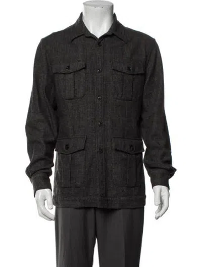 Pre-owned Boglioli Plaid Print Jacket In Neutrals