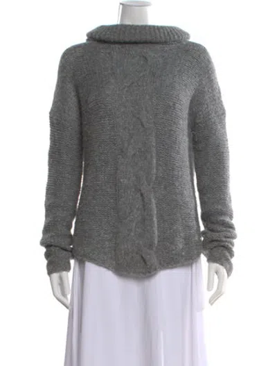 Pre-owned Bogner Alpaca Turtleneck Sweater In Grey
