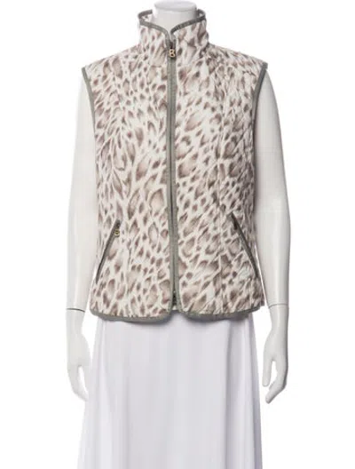 Pre-owned Bogner Animal Print Vest In Neutrals