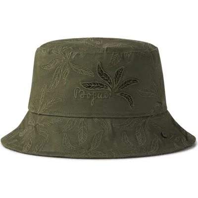 Bogner Bucket Hat Parli In Olive Green