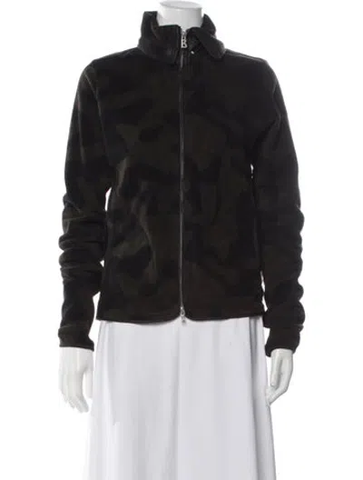 Pre-owned Bogner Camouflage Print Mock Neck Sweater In Black