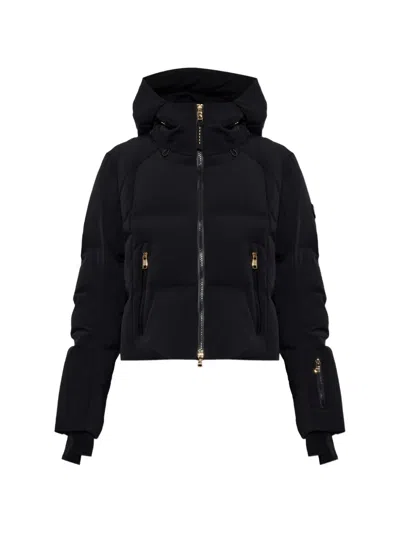 Bogner Dea Hooded Quilted Ski Jacket In Black