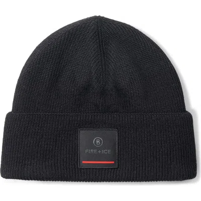 Bogner Fire + Ice Tarek Virgin Wool Blend Hat In Black