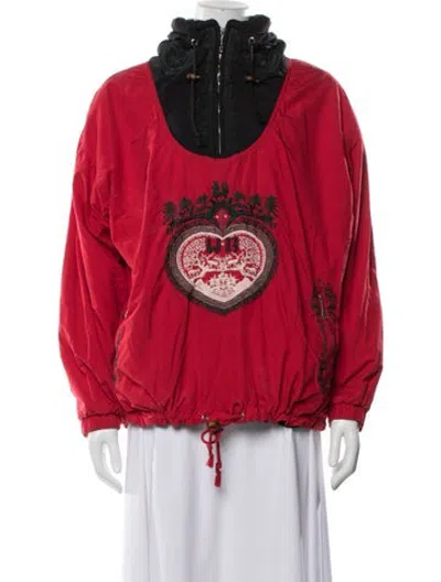 Pre-owned Bogner Graphic Print Jacket In Red