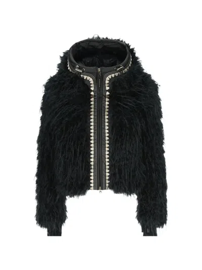 Bogner Kela Faux-fur Hooded Ski Jacket In Black