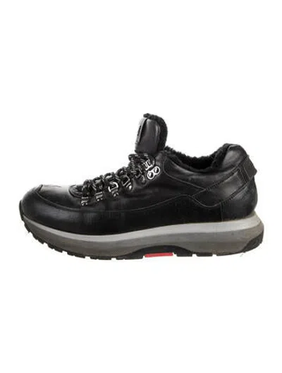 Pre-owned Bogner Leather Sneakers In Black