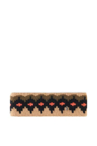 Bogner Loca Cashmere Headband In Camel/olive/black