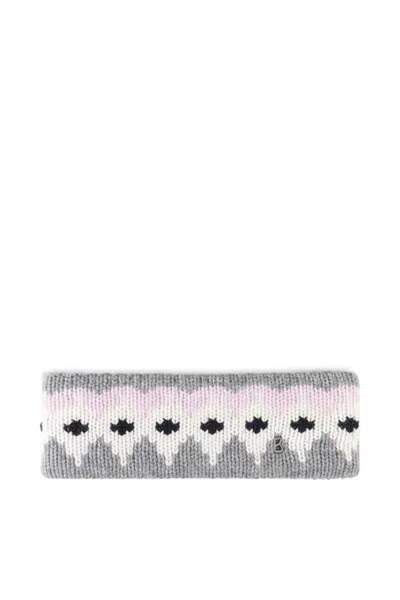 Bogner Loca Cashmere Headband In Gray/pink/white