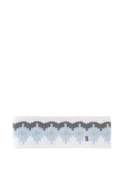 Bogner Loca Cashmere Headband In Light Blue/off-white