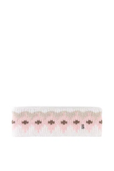 Bogner Loca Cashmere Headband In Pink/off-white