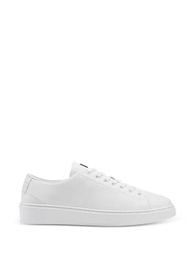 Bogner Logo-debossed Leather Sneakers In White