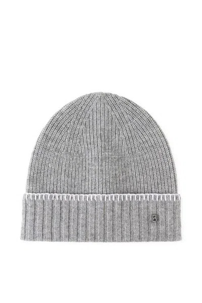 Bogner Moulan Virgin Wool Hat In Gray