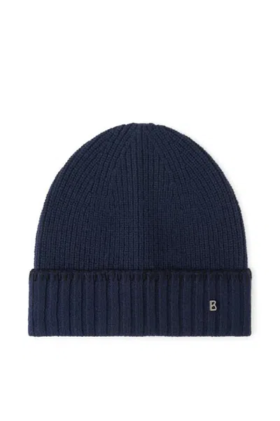 Bogner Moulan Virgin Wool Hat In Navy
