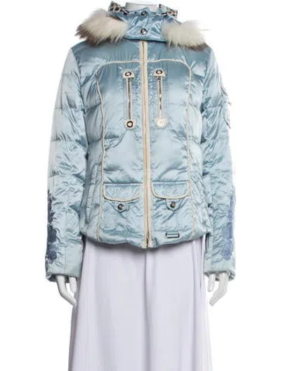Pre-owned Bogner Nylon Down Jacket In Blue