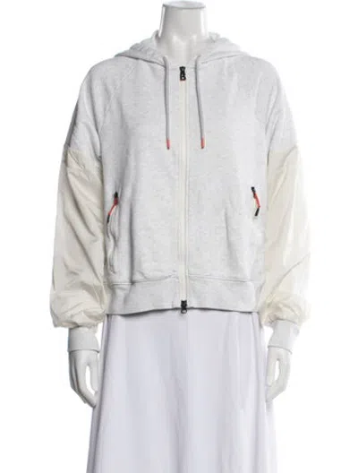 Pre-owned Bogner Open Front Sweater In White