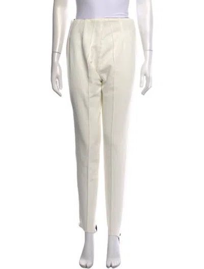 Pre-owned Bogner Straight Leg Pants In White
