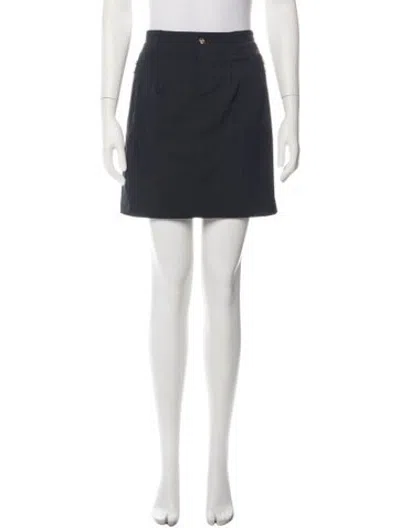Pre-owned Bogner Studded Accents Mini Skirt In Black