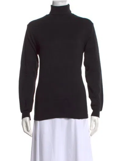Pre-owned Bogner Turtleneck Long Sleeve Top In Black