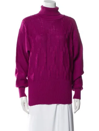 Pre-owned Bogner Turtleneck Sweater In Pink
