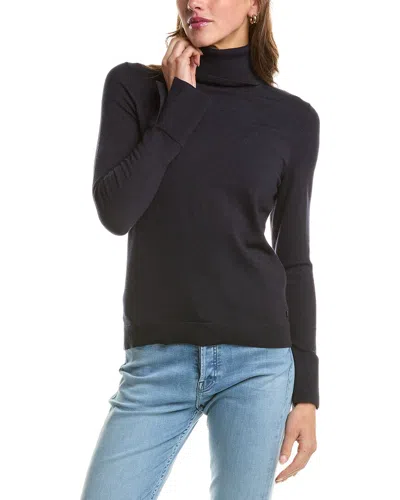 Bogner Vinny 1 Wool & Silk-blend Knit Top In Navy