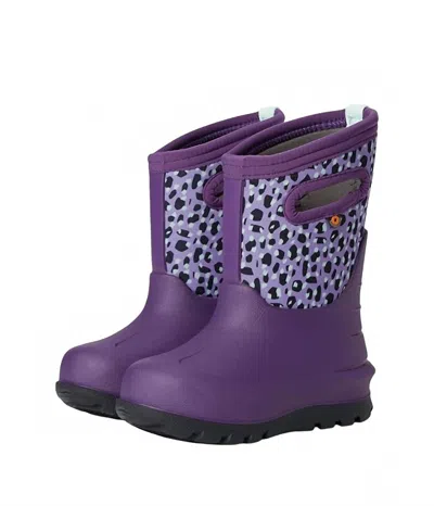 Bogs Kids' Neo Classic Joyful Jungle Boot In Purple Multi