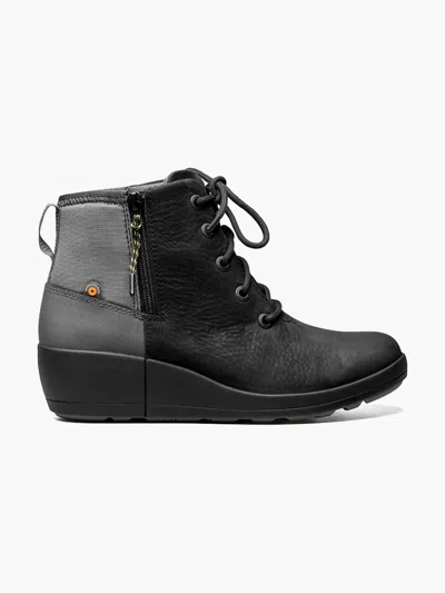 Bogs Women's Vista Rugged Lace Boots In Black Multi In White