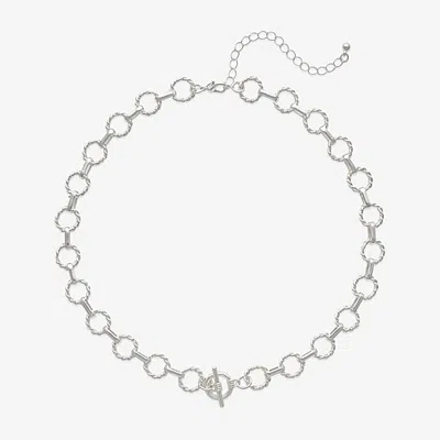 Bold Elements Womens 16 Inch Rope Chain Necklace In Silver