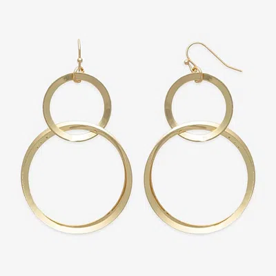 Bold Elements Womens Drop Earrings In Yellow