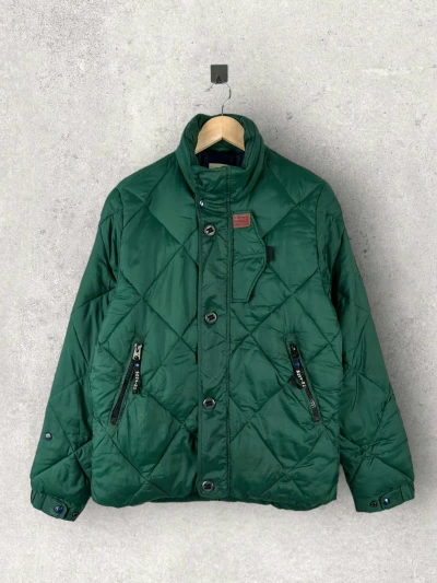 Pre-owned Bomber Jacket X G Star Raw Doonray Quilted Bomber Jacket Streetwear In Green
