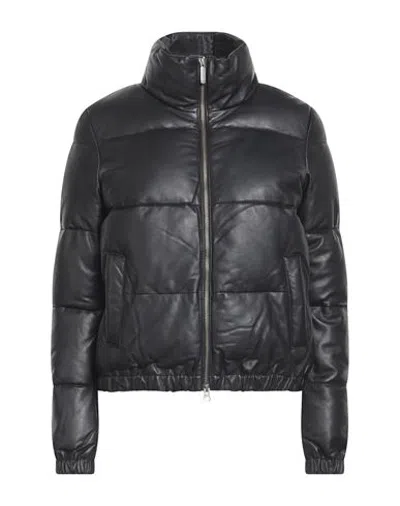 Bomboogie Woman Down Jacket Black Size 00 Lambskin