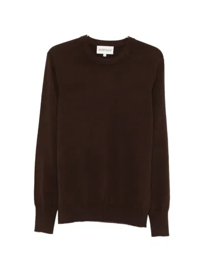Bompard Crew-neck Cashmere Sweater In Brown