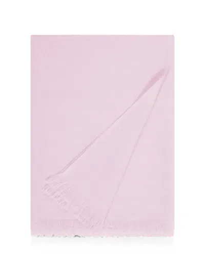 Bompard Fringed Cashmere Scarf In Pink