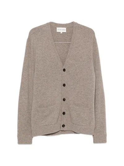 Bompard V-neck Cardigan In Neutral