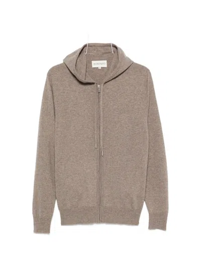 Bompard Zip-up Hoodie In Brown