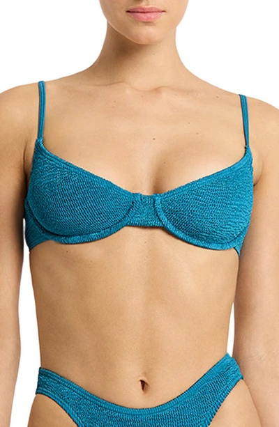 Bondeye Gracie Underwire Bikini Top In Blue