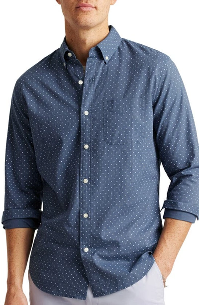 Bonobos Everyday Dot Print Cotton Button-down Shirt In Salt-pond Dot