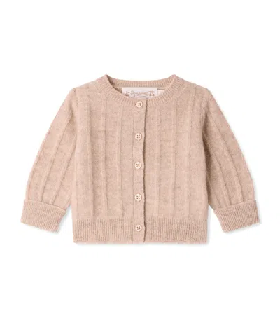 Bonpoint Kids'  Cashmere Cardigan In Pink