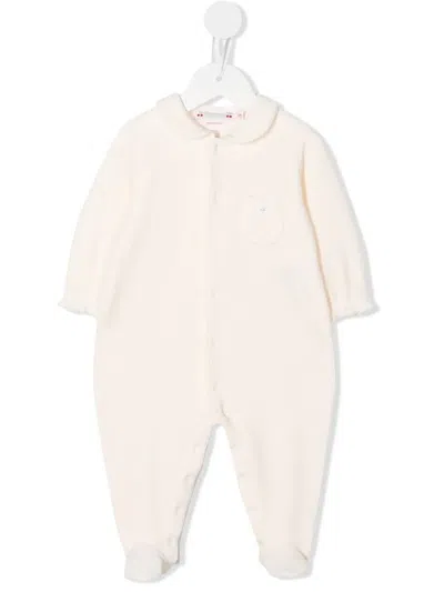 Bonpoint Chest-pocket Babygrow Set In Pink