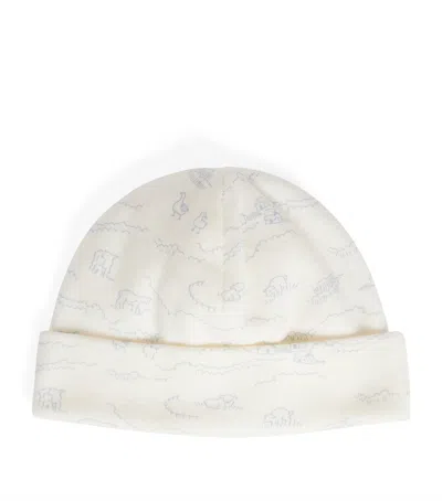 Bonpoint Kids'  Cotton Sheep-print Hat In White