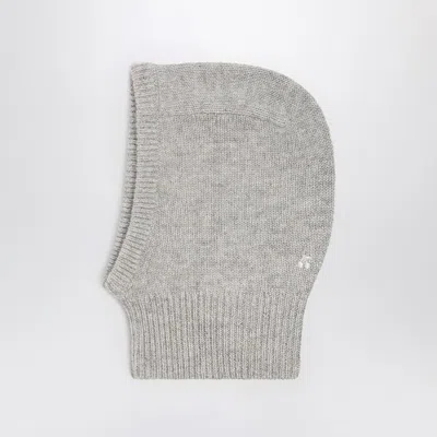 Bonpoint Grey Melange Cashmere Balaclava In Gray