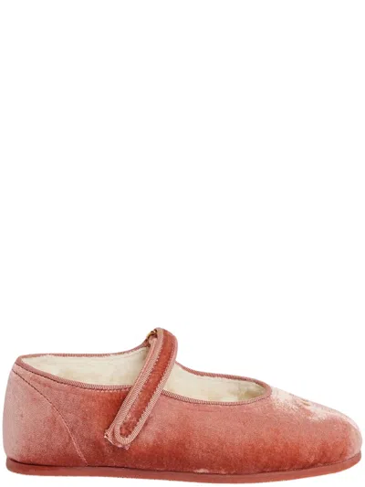 Bonpoint Mini Flat Shoes For Girls In Pink
