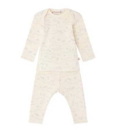 Bonpoint Kids'  Organic Cotton Timi Pyjama Set In Pink