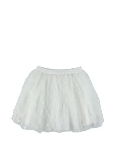 Bonpoint Kids' Pois Flower Skirt In White